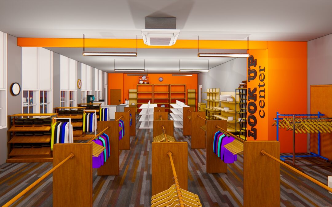 Rendering for Look Up Center